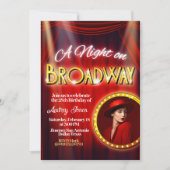 A Night in Broadway with Picture Invitation 招待状 (正面)