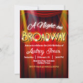 A Night onブロードウェイ 招待状 (正面)