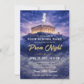 A Night on Mount Olympus Trendy Prom Invitation 招待状 (正面)
