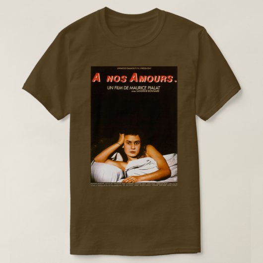 A nos Amoursのポスター Tシャツ (デザイン正面)