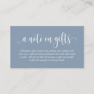 A Note Concerning Wedding Gifts, Modern Elegant Sc エンクロージャーカード