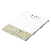 A Note from Data Sheet Music Noteミュージシャン ノートパッド (回転)