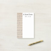 A Note from Data Sheet Music Noteミュージシャン ポストイット (デスク上)