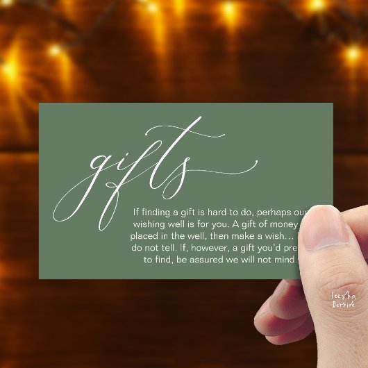 A Note On Gifts, Honeymoon Wish Wishing Well, Fund エンクロージャーカード