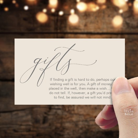 A Note On Gifts, Honeymoon Wish Wishing Well, Fund エンクロージャーカード