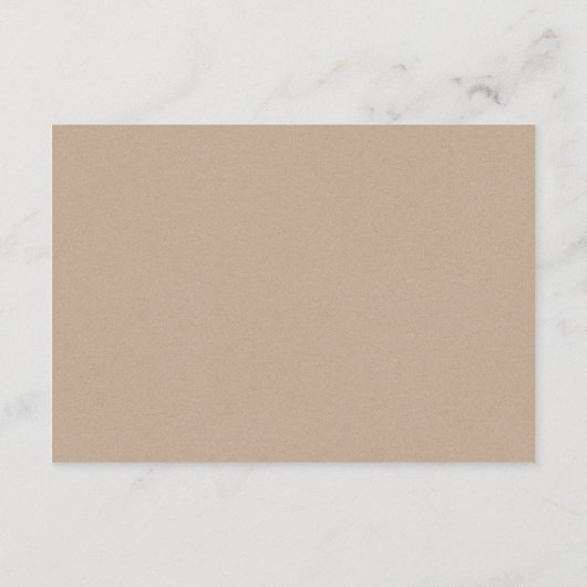 A Note On Gifts, Rustic Wedding エンクロージャーカード (裏面)