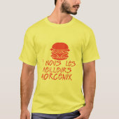 a nous les meilleurs morceaux citation hamburger tシャツ (正面)