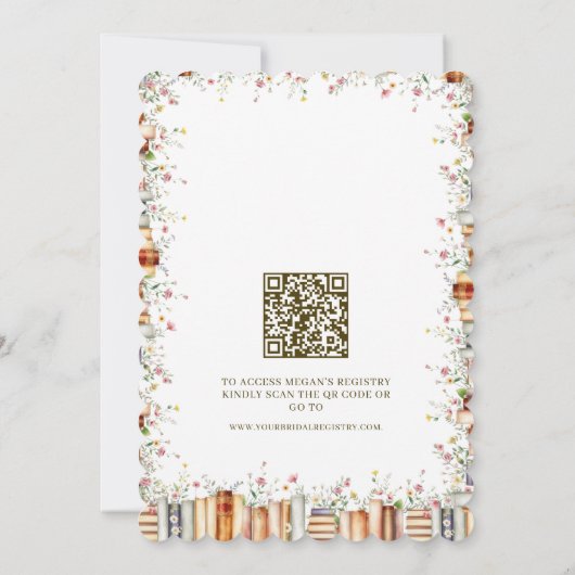 A Novel Kind of Love - Book Story Bridal Shower 招待状 (裏面)