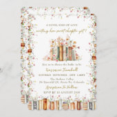 A Novel Kind of Love - Book Story Bridal Shower 招待状 (正面/裏面)