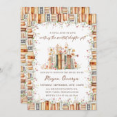 A Novel Kind of Love Book Theme Bridal Shower 招待状 (正面/裏面)