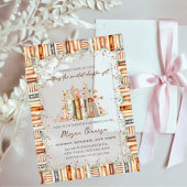 A Novel Kind of Love Book-Themed Floral Bridal  アクリル招待状