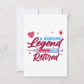 A Nursing legend has Retired サンキューカード (正面)