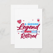 A Nursing legend has Retired サンキューカード (正面/裏面)