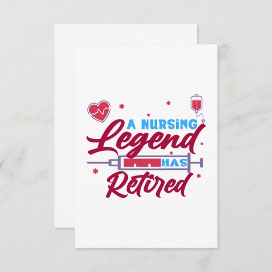 A Nursing legend has Retired サンキューカード (正面/裏面)