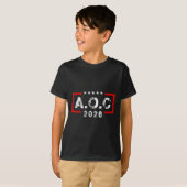 A.o.c Alexandria Ocasio Cortez 2028社長のために Tシャツ (正面フル)