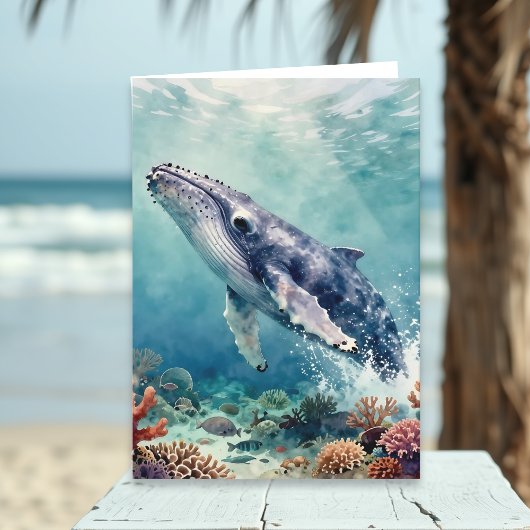 A Oceanic Themed Birthday Poem  カード