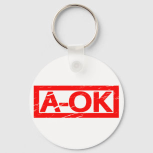 A-OKスタンプ キーホルダー