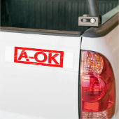 A-OKスタンプ バンパーステッカー (トラック上)