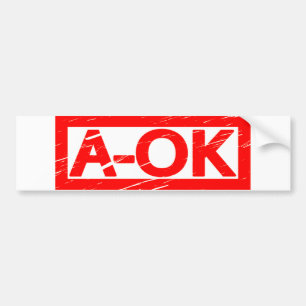 A-OKスタンプ バンパーステッカー