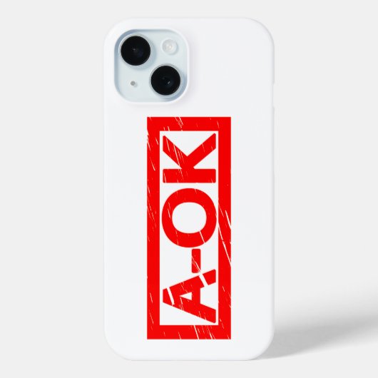 A-OKスタンプ Case-Mate iPhoneケース (裏面)