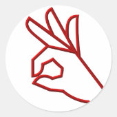 A-OK ラウンドシール (正面)