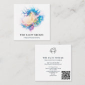 *~*A P13ヒーリングビーチWAVE誕生のVenus 70 0 スクエア名刺 (正面/裏面)