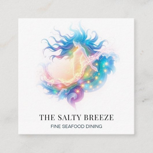 *~*A P13ヒーリングビーチWAVE誕生のVenus 70 0 スクエア名刺 (正面)