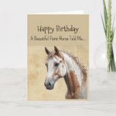 A Paint Horse Personality Birthday カード (正面)