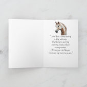 A Paint Horse Personality Birthday  カード (内部)