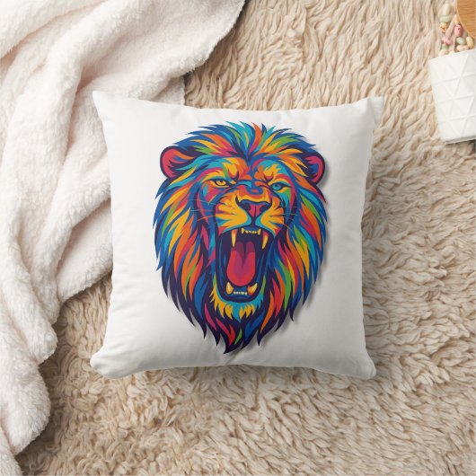 A PAINTED LION クッション (ブランケット)