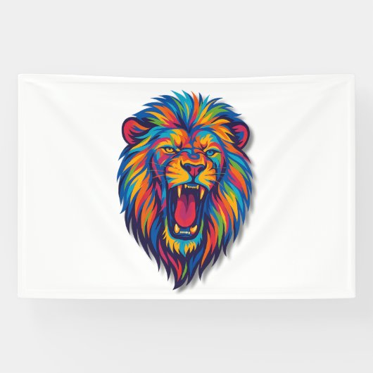 A PAINTED LION Banner 横断幕 (横)