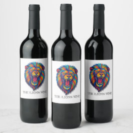 A PAINTED LION   Wine Label  ワインラベル