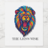 A PAINTED LION   Wine Label  ワインラベル (シングルラベル)