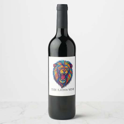 A PAINTED LION   Wine Label  ワインラベル (正面)