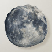 A painting of the moon in a space ラウンドクッション (裏面)