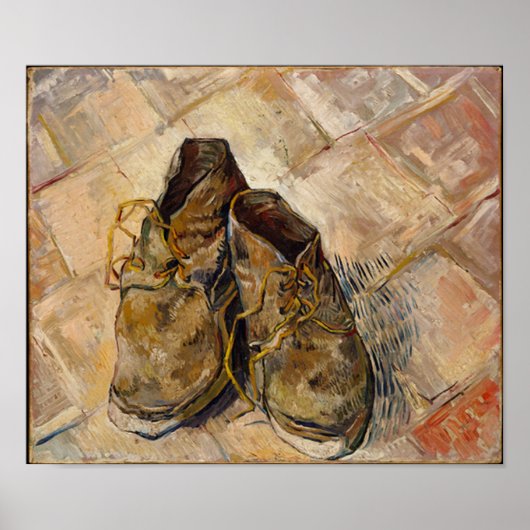 A Pair of Shoes, Vincent van Gogh ポスター (正面)