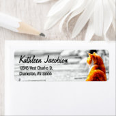 A-PALのオレンジ色のタビー猫絵を描のカスタム ラベル (インサイチュ)