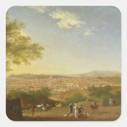 A Panoric View of Florence from Bellosguardo, 17 スクエアシール (正面)
