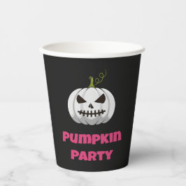A Paper Cup With A Pumpkin And Pumpkin Party Text 紙コップ