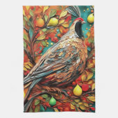A Partridge In A Pear Tree キッチンタオル (縦)