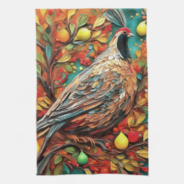 A Partridge In A Pear Tree キッチンタオル