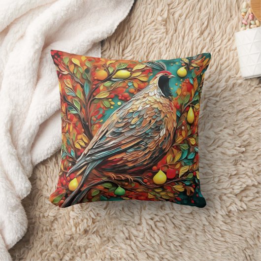 A Partridge In A Pear Tree クッション (ブランケット)