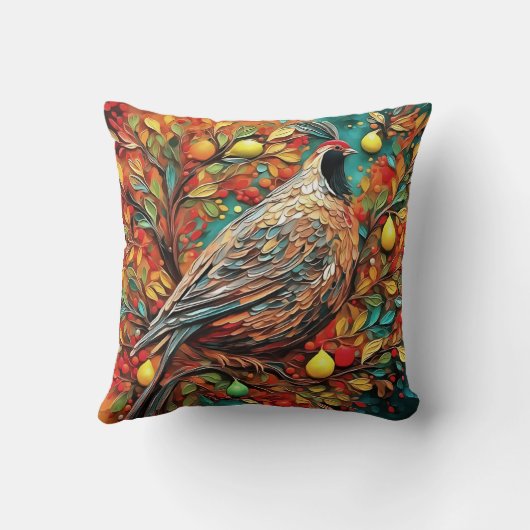 A Partridge In A Pear Tree クッション (裏面)
