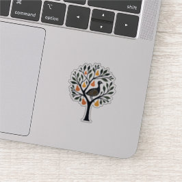 A Partridge In A Pear Tree Cut-Out Stencil Retro 5 シール