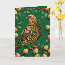 A Partridge In A Pear Tree Cut-Out Stencil-Style