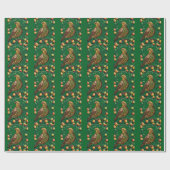 A Partridge In A Pear Tree Cut-Out Stencil-Style ラッピングペーパー (フラット)