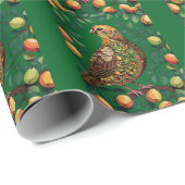 A Partridge In A Pear Tree Cut-Out Stencil-Style ラッピングペーパー (ロールコーナー)