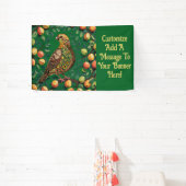 A Partridge In A Pear Tree Cut-Out Stencil-Style 横断幕 (インサイチュ)