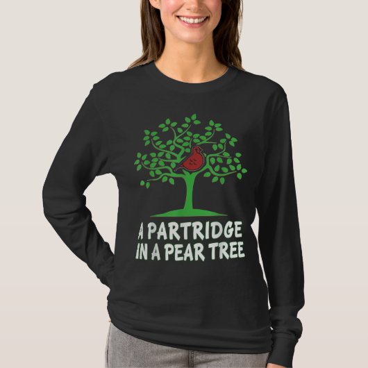 A Partridge in Pear Tree Song 12 Days Christmas Gr Tシャツ (正面)