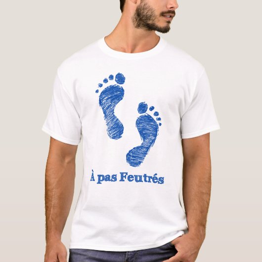 À PAS FEUTRÉS - humour poétique et graphique Tシャツ (正面)